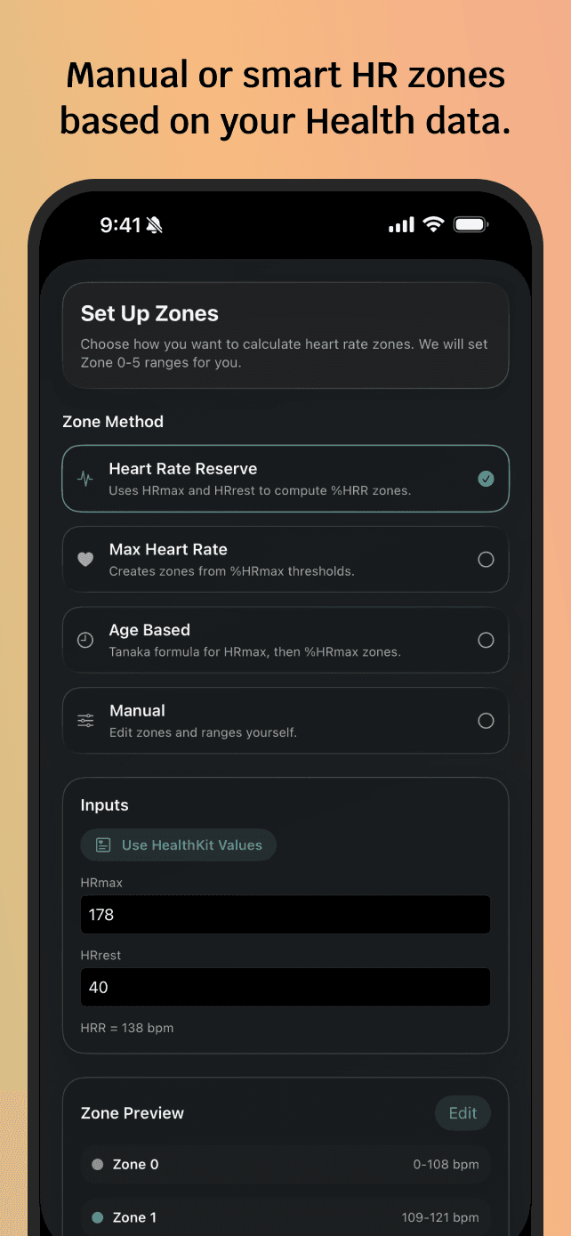 Zone Training Log App Store screenshot 5