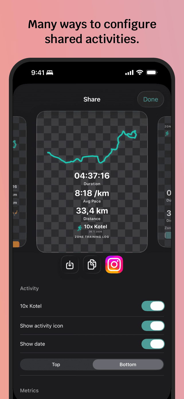 Zone Training Log App Store screenshot 7
