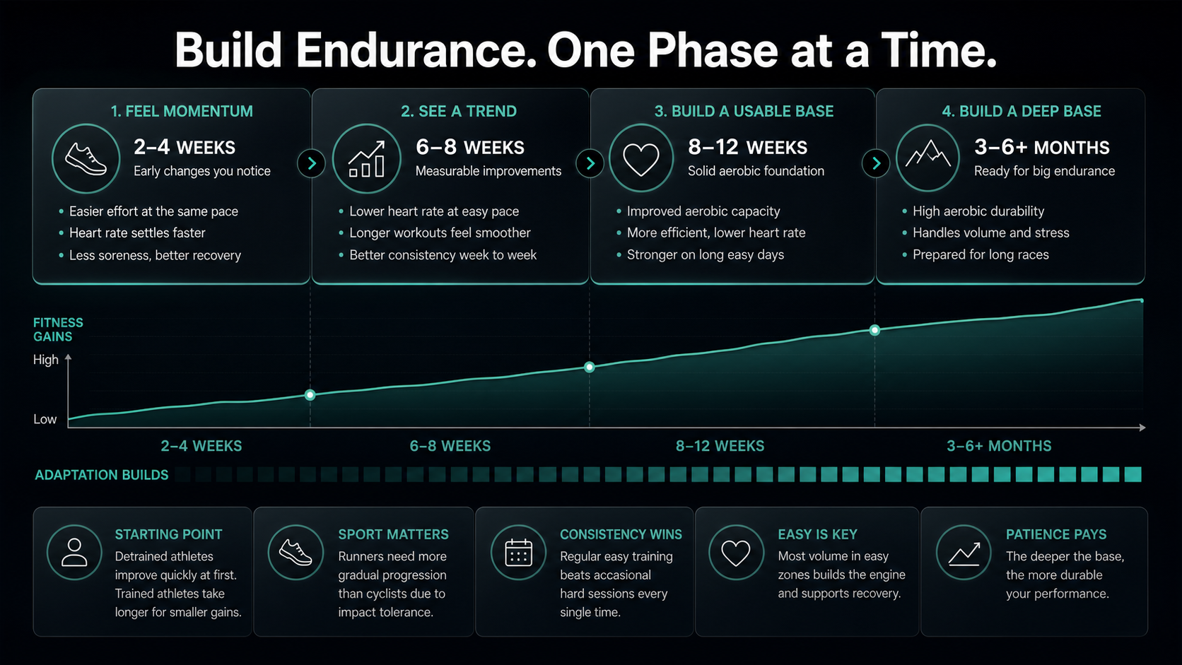 Aerobic base building timeline